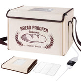 Yocookus folding bread proofing box front view showing three-zone heating for even dough rise