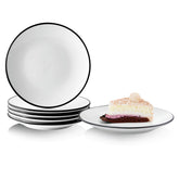 YOLIFE 6inch ceramic plates for desserts and appetizers, durable for daily use.
