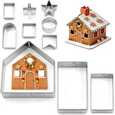 YomiFamily front wall cutter for sturdy 3D gingerbread house cookies