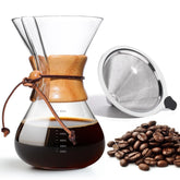 Yopinmall pour over coffee maker 27 oz glass decanter for clean, aromatic brews.