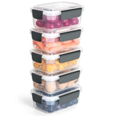 YORY 3-cup container set shown for compact storage and portion control.