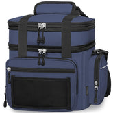 YOSMAAT lunch box blue front view highlighting expandable space for meals