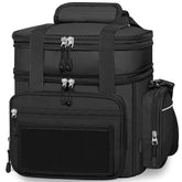 YOSMAAT lunch box cooler with front mesh pocket for personalization and quick access.