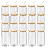 YOUKE OLA beer-can glass 16oz with lid and straw for refreshing beverages