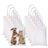 YOUKE OLA blank canvas tote bag 12x14 for sublimation and DIY designs
