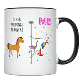 YouNique Designs personal trainer unicorn mug 11oz ideal for energizing workouts