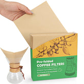 YQL pre-folded pour-over filter enables quick, mess-free morning brews.
