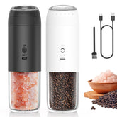 Yumcook gravity grinder set angle view for precise seasoning in the kitchen