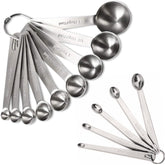 YUNNKEEY measuring spoons set with engraved measurements for precise dosing