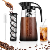 YURICK cold brew coffee maker pitcher 2100ml, durable Tritan for everyday use.