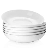 Y YHY 9-inch bowls with wide shallow design keep sauces neatly contained.