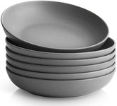 YYHY pasta bowls set6 large porcelain ideal for pasta, salads, and entrees.