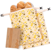 Zackoo beeswax bread bag with removable lining for easy replacement and long-lasting freshness.