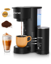 ZACME single-serve coffee maker with K-Cup compatibility for quick brews