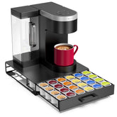 ZECENN storage drawer with 36-pod capacity for Keurig pods, neatly organized