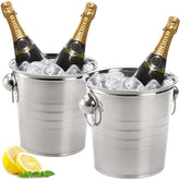 ZENFUN 2-pack ice bucket with top diameter keeps drinks cool at parties.