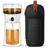 ZENS Modern One Touch Tea Maker glass teapot for effortless, mess-free brewing