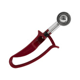 Zeroll 2070 EZ Disher front view with plum handle for precise portions