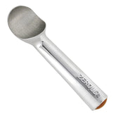 Zeroll ice cream scoop with heat-conductive handle for effortless scooping.