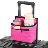 ZHCHG luggage cup holder attachment—front view for easy access