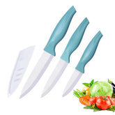 Zhiyun ceramic knife set 5in vegetable blade, sharp for crisp veggie prep.