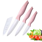 Zhiyun pink ceramic vegetable knife 5-inch precision cut for fresh produce