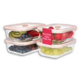 Ziruma 21oz glass soup container with lid for leakproof meals
