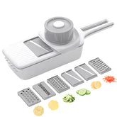 ZKIRON Mandoline Slicer with drain box for quick, mess-free slicing and transfer