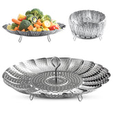Zocy steamer basket assembled in pot for efficient steaming.