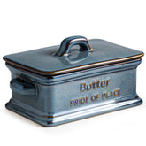 Zoeeker butter dish with lid keeps butter fresh and dust-free on the counter.