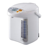 Zojirushi CD-LFC40 panorama window front view showing 135 oz capacity for easy hot water monitoring