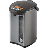 Zojirushi Micom water boiler front view with temperature display for tea and coffee prep