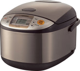 Zojirushi NS-TSC18 rice cooker front view with easy controls for precise cooking.