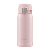 Zojirushi SM-SA36PB Pearl Pink mug front view keeps beverages hot or cold.