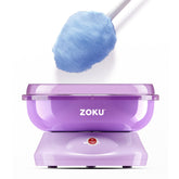 ZOKU cotton candy maker on the counter for quick homemade treats.