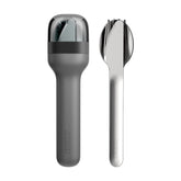 ZOKU Pocket Utensil Set charcoal fork for travel meals