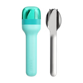 ZOKU pocket utensil teal case for travel and reuse