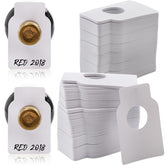 ZOOFOX bottle tag 500-pack white on wine bottle for quick labeling