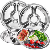 ZOOFOX divided plates for organized meals with a 10-inch surface