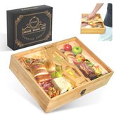 ZTDMGZS charcuterie board with lid highlights extra-large surface for party platters