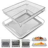 ZuKaYeHome air fryer basket for Cuisinart TOA-60, delivers even heat for crispy results.