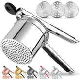 Zulay Kitchen potato ricer with deep 15oz basket for large batches of fluffy mashed potatoes.