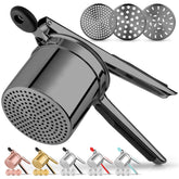Zulay Kitchen premium potato ricer with deep 15oz basket for large batches.