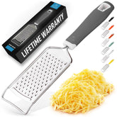 Zulay Kitchen professional cheese grater in stainless steel for fine cheese grating