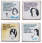 Zumatico wine coasters with holder protect surfaces and prevent water rings
