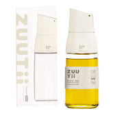 Zuutii olive oil dispenser with drip-free spout for clean countertops.