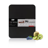 ZVP Thick TPU cutting board mat with knife-friendly edge for safer slicing.