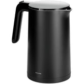 ZWILLING Enfinigy kettle with 70-degree lid opening for safer pouring.