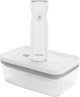 ZWILLING Fresh & Save handheld vacuum sealer pump in action keeps foods fresher longer for meal planning.