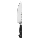 Zwilling Pro 8-inch Chef's Knife blade detail showing precision edge for daily prep.
